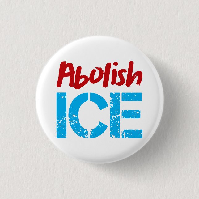 Abolish ICE | Red Blue Button (Vorderseite)