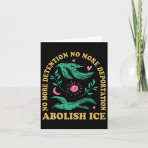 Abolish Ice Retro Protest und widerstehen Support  Karte