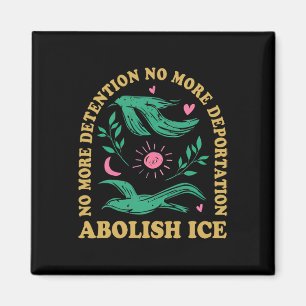 Abolish Ice Retro Protest und widerstehen Support  Magnet