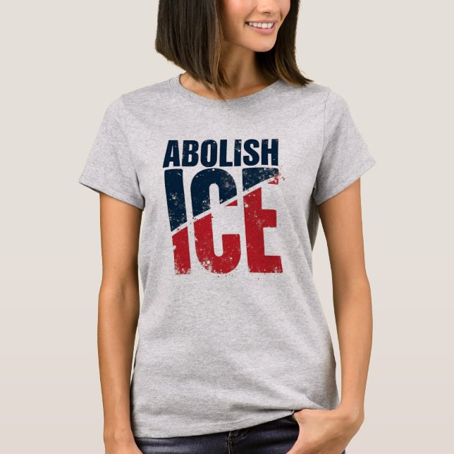 Abolish ICE Vintag Protest T-Shirt (Vorderseite)