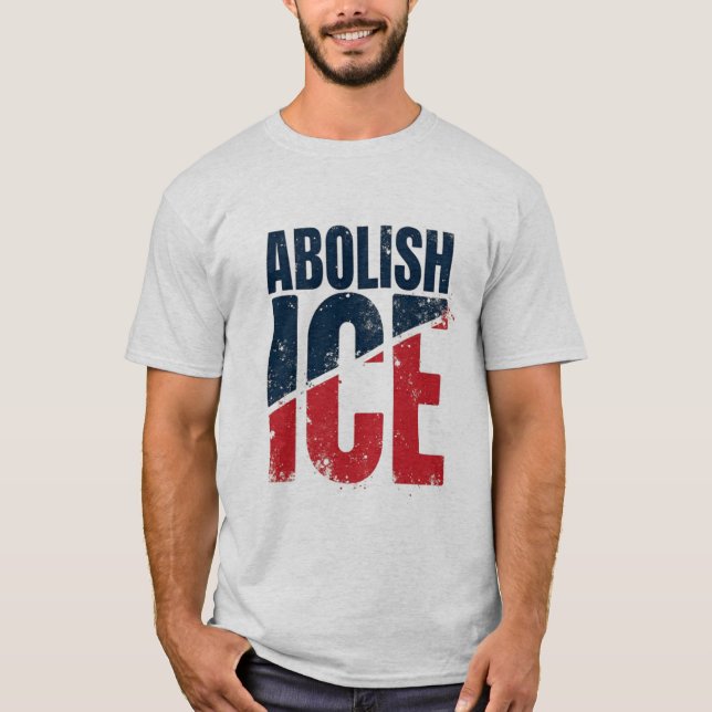 Abolish ICE Vintag Protest T-Shirt (Vorderseite)