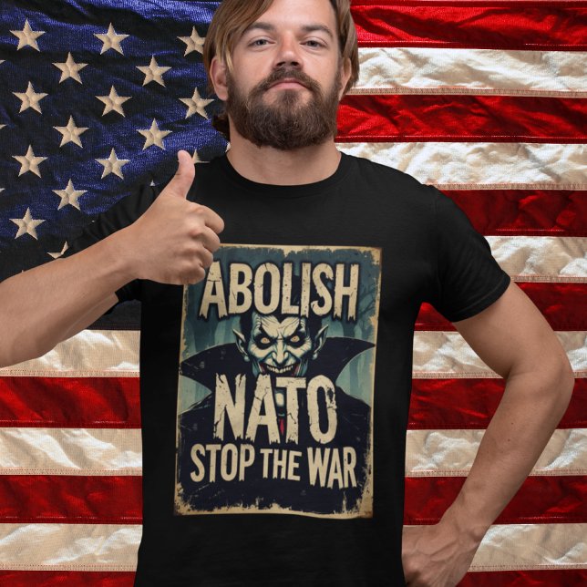 Abolish NATO Halloween Vampire Anti War Peace T-Shirt (Von Creator hochgeladen)