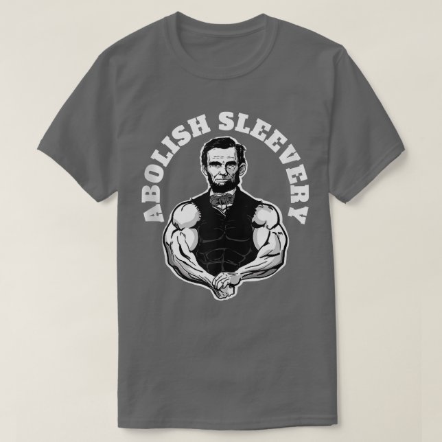 Abolish Sleeach lustige Abraham Lincoln Kostenlos  T-Shirt (Design vorne)