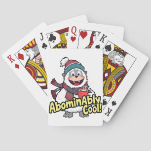 Abominierlich Cooles Winter Yeti Design Spielkarten