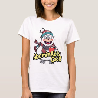 Abominierlich Cooles Winter Yeti Design T-Shirt