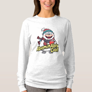 Abominierlich Cooles Winter Yeti Design T-Shirt
