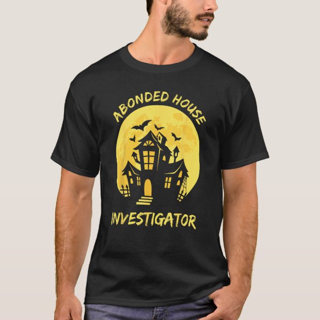 Abonded House Investigator Ghost Hunting EVP Hallo T-Shirt (Vorderseite)