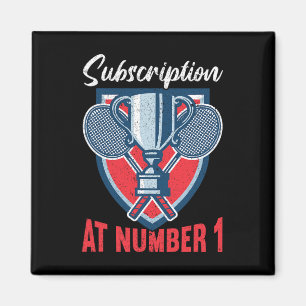 Abonnement bei Nummer 1 Funny Badminton 2 Magnet