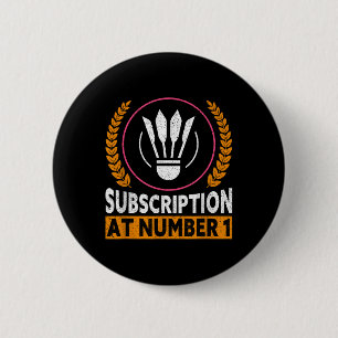 Abonnement bei Nummer 1 lustiger Badminton  Button
