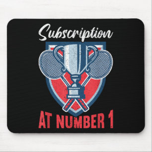 Abonnement bei Nummer 1 Lustiger Badminton Mousepad