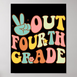Abonnieren Sie die vierte Klasse Groovy Letzten Ta Poster
