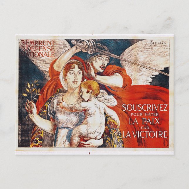 Abonnieren Sie "Frieden durch Sieg" Postkarte (Vorderseite)