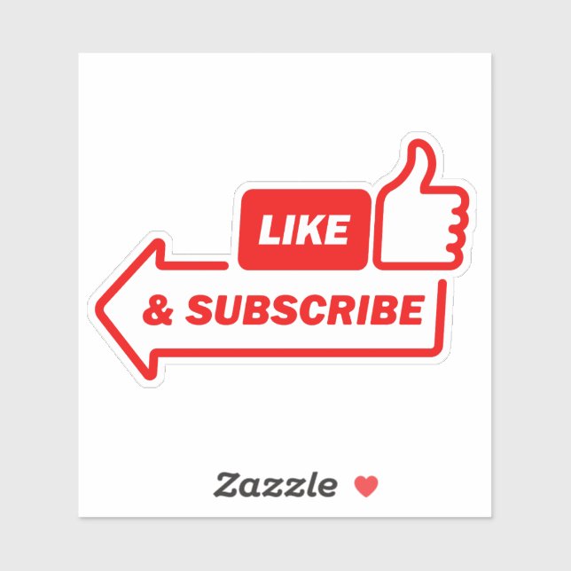 abonnieren Sie meinen YouTube-Kanal Aufkleber (Blatt)