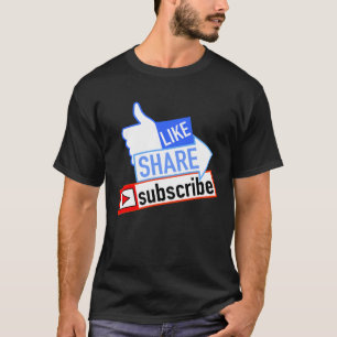 Abonnieren Sie Social Media like Share T-Shirt