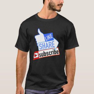 Abonnieren Sie Social Media like Share T-Shirt