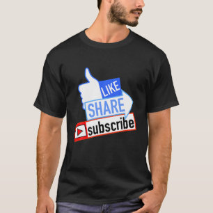 Abonnieren Sie Social Media like Share T-Shirt