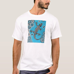 Aboriginal Art, Gecko, Punktmalerei, Dot-Painting T-Shirt