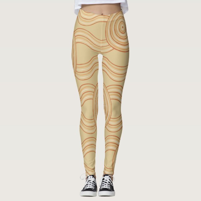 Aboriginal Art Sandstone Leggings (Vorderseite)