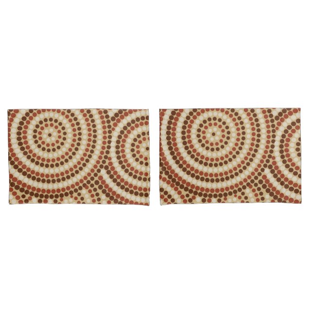 Aboriginal dot painting kissenbezug (Vorderseite-Set)