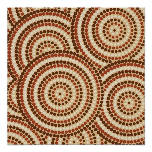 Aboriginal dot painting poster (Vorderseite)