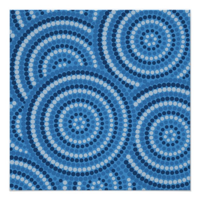Aboriginal dot painting poster (Vorderseite)