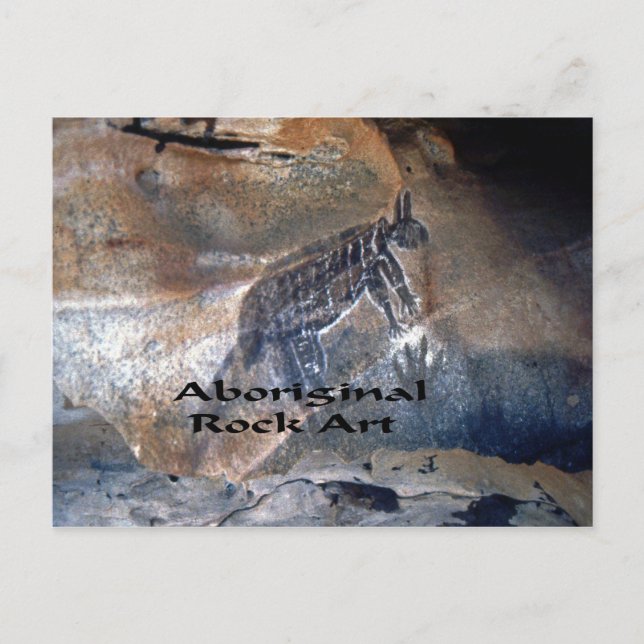 Aboriginal Rock Art Postkarte (Vorderseite)