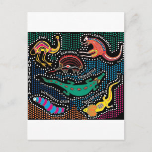 Aboriginalstil Postkarte