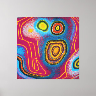 Aborigine-Abstrakt Art Vol. 01 Leinwanddruck