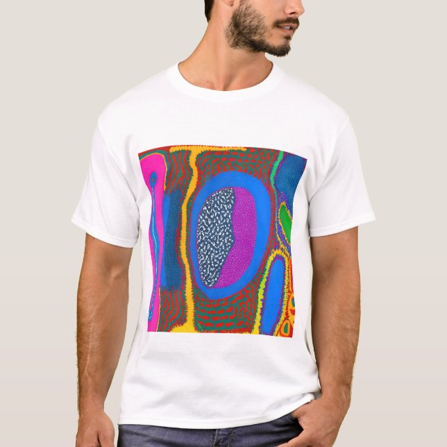 Aborigine-Abstrakt Art Vol. 07 T-Shirt (Vorderseite)