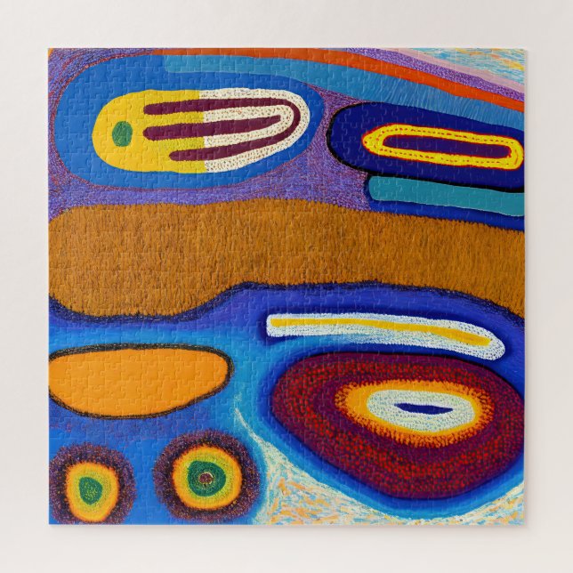 Aborigine-Abstrakt Art Vol. 4 Puzzle (Vertikal)