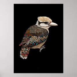 Aborigine Art Kookaburra Poster