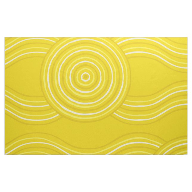 Aborigine Art Wattle Stoff (Fat Quarter (45,7 x 55,9 cm))