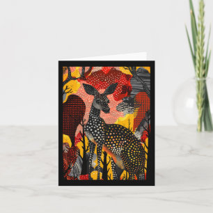 Aborigine Australian Kangaroo Dot Art Roo Artwork Karte