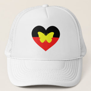 Aborigine-Butterfly-Fahne Truckerkappe