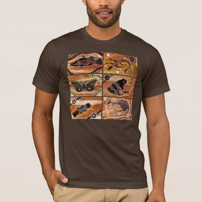 Aborigine Collage 1 T-Shirt (Vorderseite)