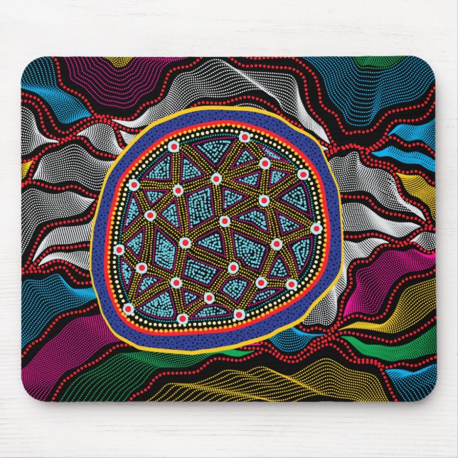 Aborigine Design-15 Mousepad (Vorne)