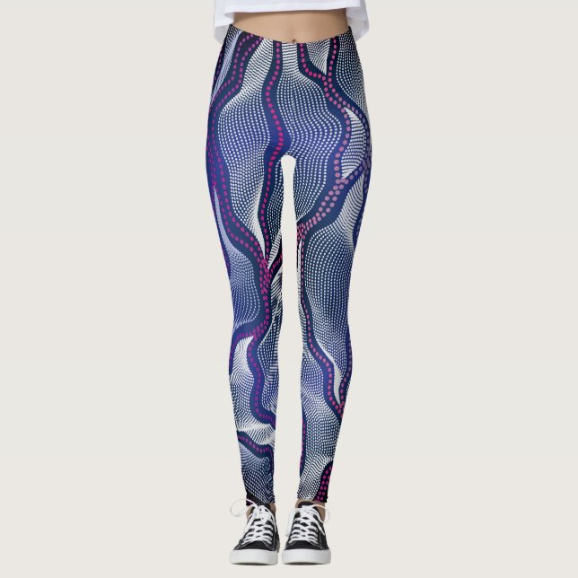Aborigine-Design-16 Leggings (Vorderseite)