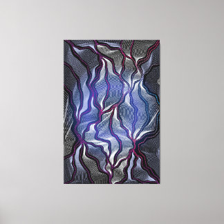Aborigine Design-16 Stretched Canvas Print Leinwanddruck