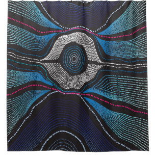 Aborigine-Design-3-Duschvorhang Duschvorhang