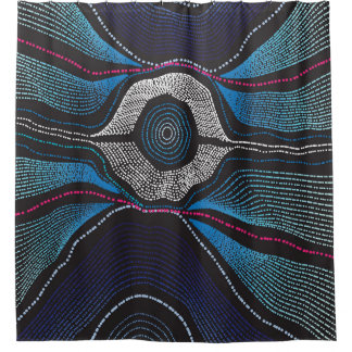 Aborigine-Design-3-Duschvorhang Duschvorhang