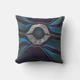 Aborigine-Design-3-wirbelkissen Kissen