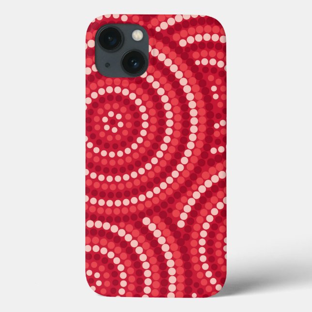 Aborigine-Dot-Malerei Case-Mate iPhone Hülle (Rückseite)