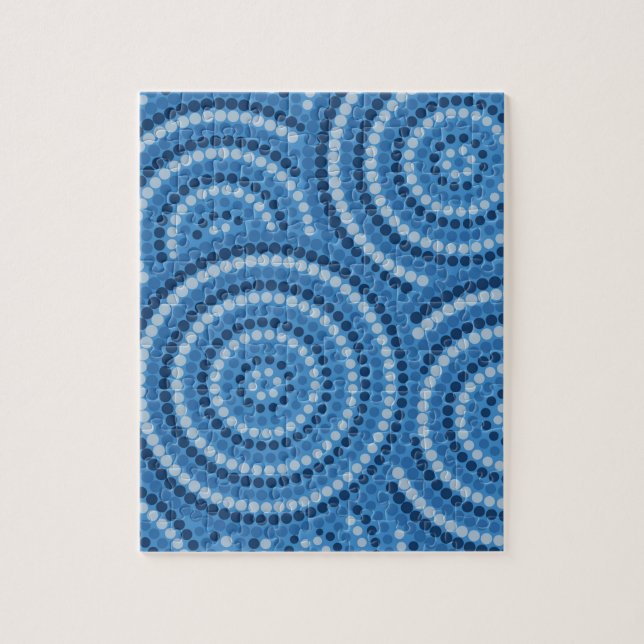 Aborigine-Dot-Malerei Puzzle (Vertikal)