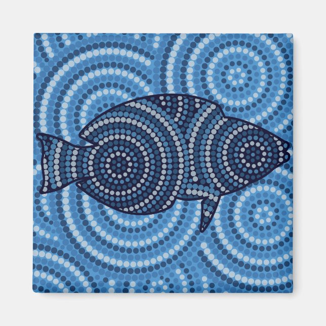 Aborigine-Fische Punktion Magnet (Vorne)