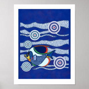 Aborigine Fish Poster 3