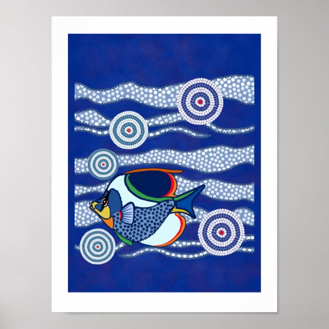 Aborigine Fish Poster 3 (Vorne)