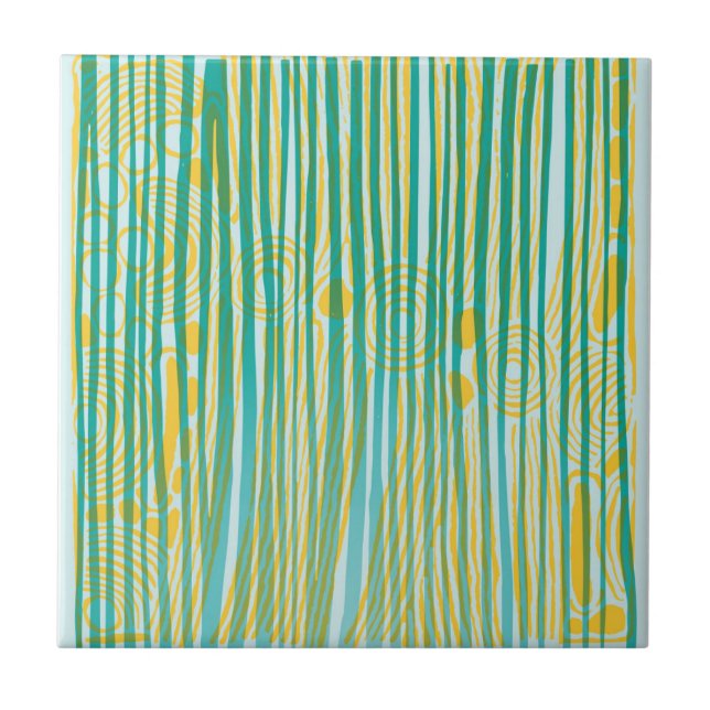 Aborigine-Formen Eine Keramik Tile Fliese (Vorderseite)