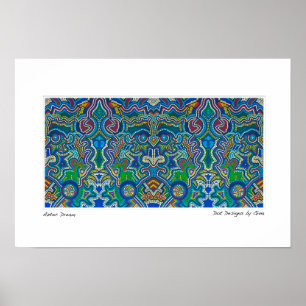 Aborigine-inspirierte Punktdesigns von Gina Poster