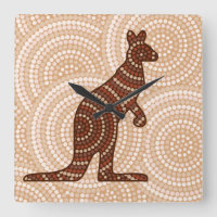 Aborigine-Kangaroo-Punktmalerei