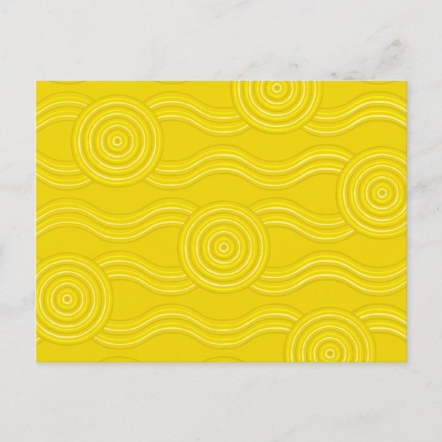 Aborigine-Kunst Postkarte (Vorderseite)